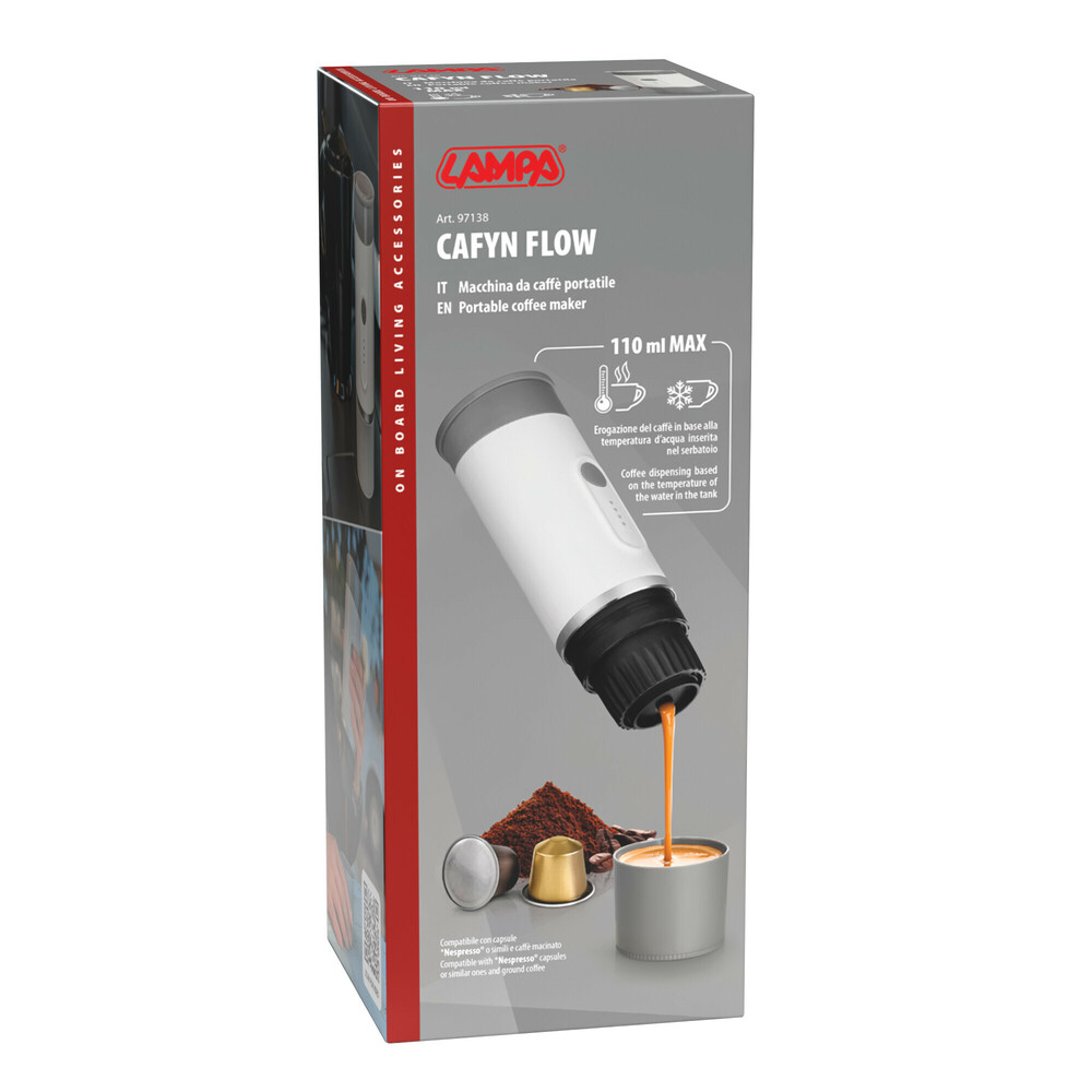 Εικόνα 7 από 7 — Lampa – Φορητή Μηχανή Espresso 15 Bar Cafyn Flow USB-C για Κάψουλες Νεσπρέσο & Αλεσμένο Καφέ, απολαύστε αυθεντικό καφέ παντού – 1 Τεμ. (L.9713.8)