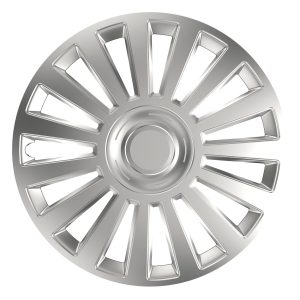 Amio – Τάσι Τροχού Luxury Silver 16" Universal, προσφέρει πολυτελή αισθητική και προστασία ζάντας – 1 Τεμ. (11384/AM)